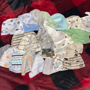 25 infant hats.